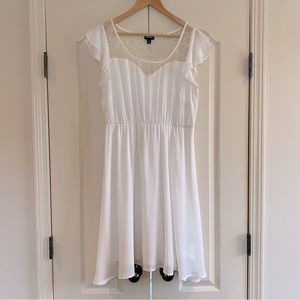 Torrid Flutter Sleeve Cinch Waist Midi Dress